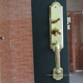 Cerradura de puerta frontal de placa de oro resistente al golpe / para todo tipo de puerta de madera / puerta de hotel con el mejor sistema de cerradura de seguridad